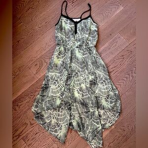 Dynamite green & black mini dress